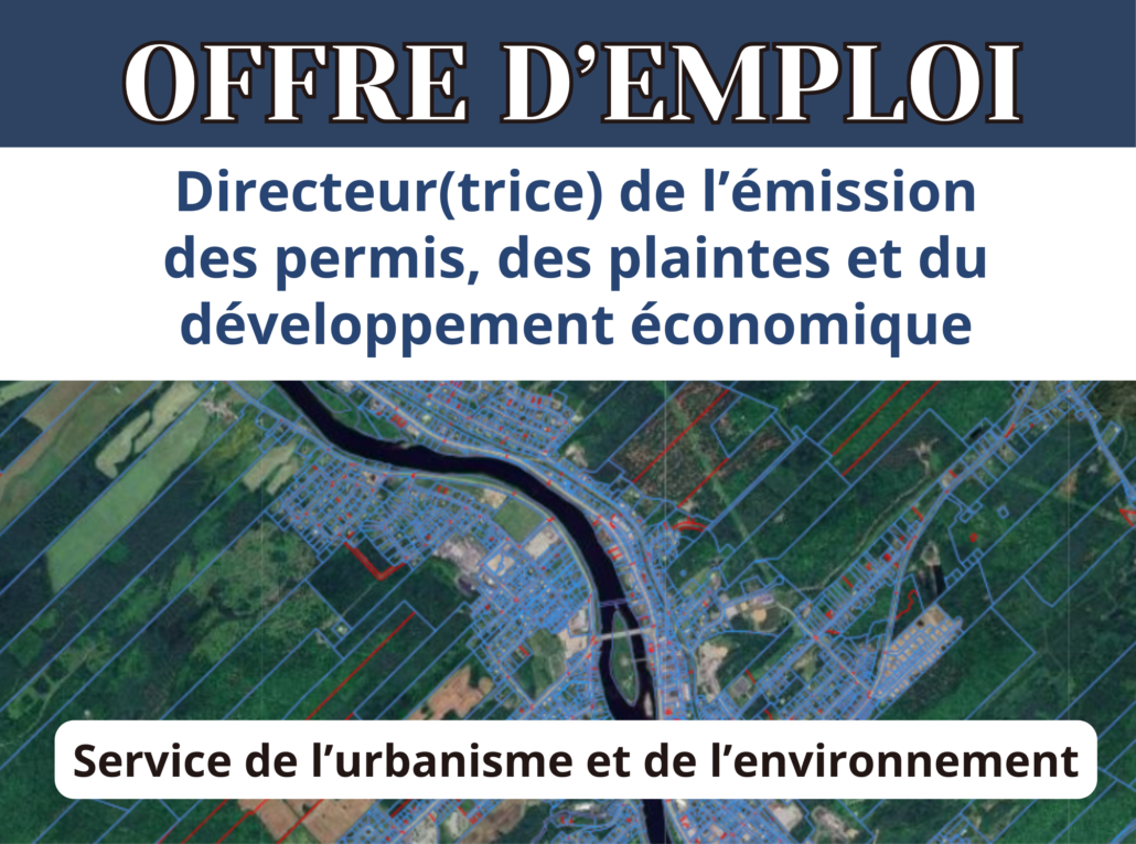 Offre d'emploi au Service de l'urbanisme et de l'environnement