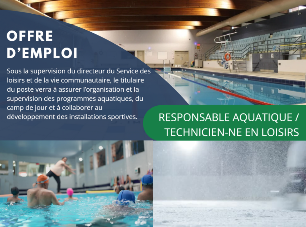 OFFRE D'EMPLOI - SERVICE DES LOISIRS