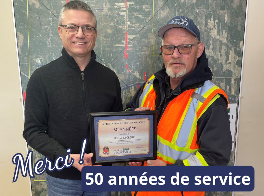 50 ans au Service des travaux publics
